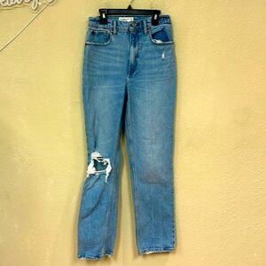 Abercrombie & Fitch High Rise Blue Jeans